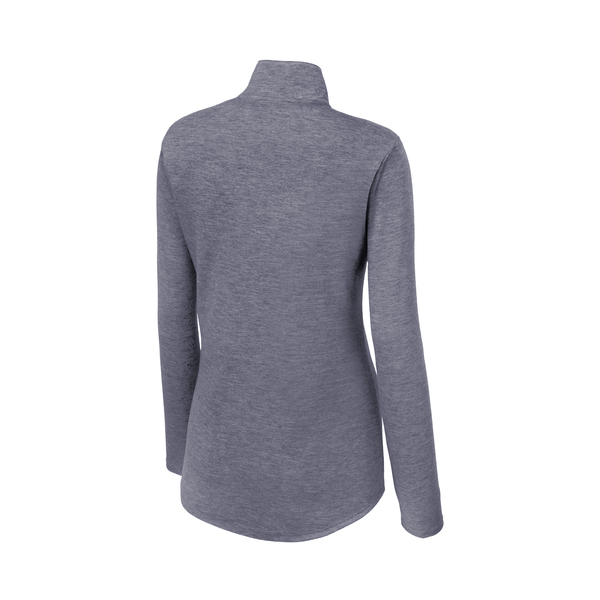 Sport-Tek® PosiCharge® Tri-Blend Wicking Ladies' 1/4 Zip Pullover