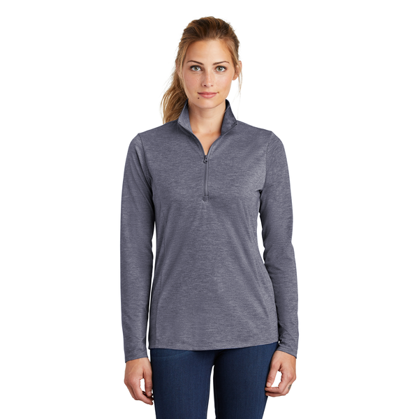 Sport-Tek® PosiCharge® Tri-Blend Wicking Ladies' 1/4 Zip Pullover