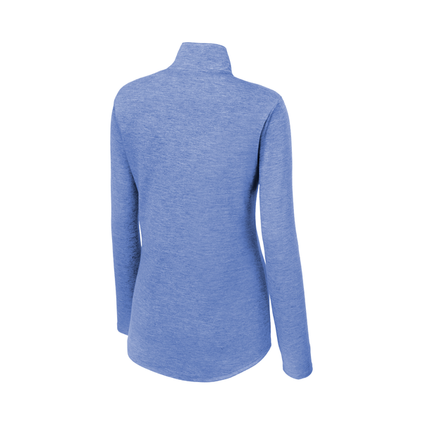 Sport-Tek® PosiCharge® Tri-Blend Wicking Ladies' 1/4 Zip Pullover