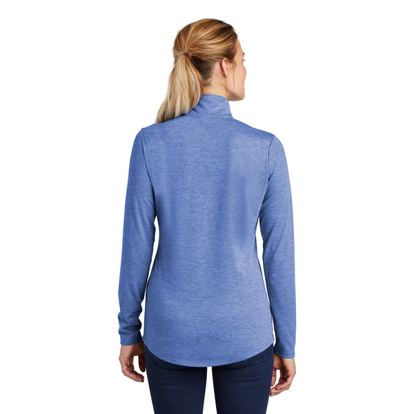 Sport-Tek® PosiCharge® Tri-Blend Wicking Ladies' 1/4 Zip Pullover