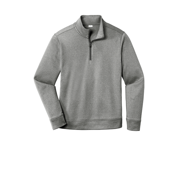 Sport-Tek® PosiCharge® Sport-Wick® Heather Fleece Men's 1/4 Zip Pullover