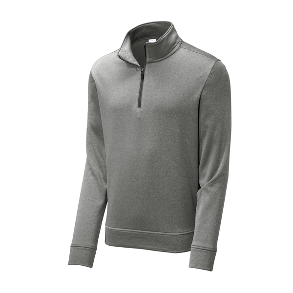 Sport-Tek® PosiCharge® Sport-Wick® Heather Fleece Men's 1/4 Zip Pullover