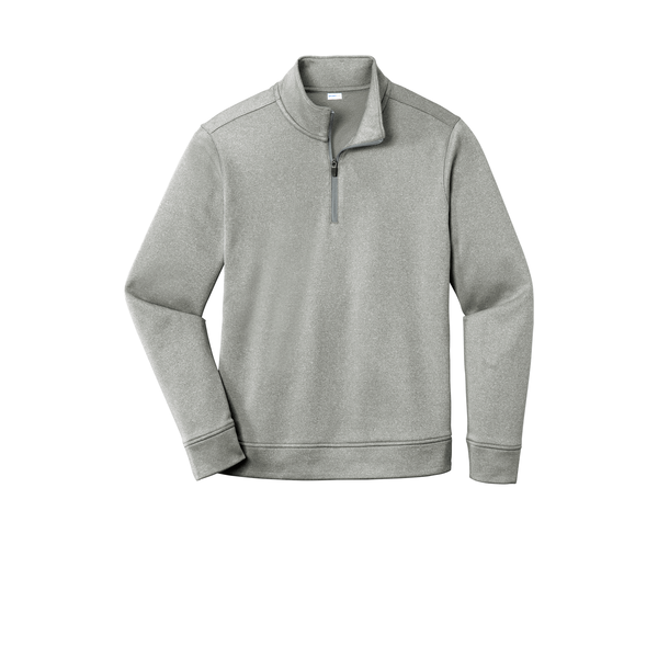Sport-Tek® PosiCharge® Sport-Wick® Heather Fleece Men's 1/4 Zip Pullover