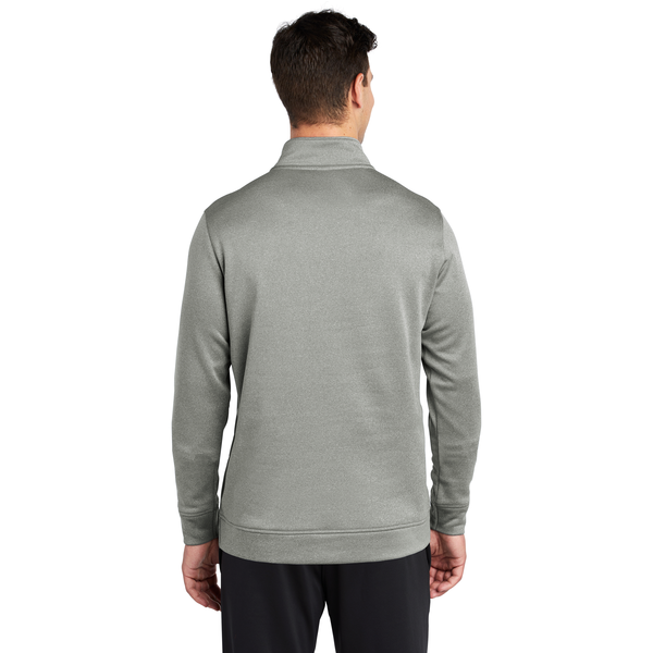 Sport-Tek® PosiCharge® Sport-Wick® Heather Fleece Men's 1/4 Zip Pullover