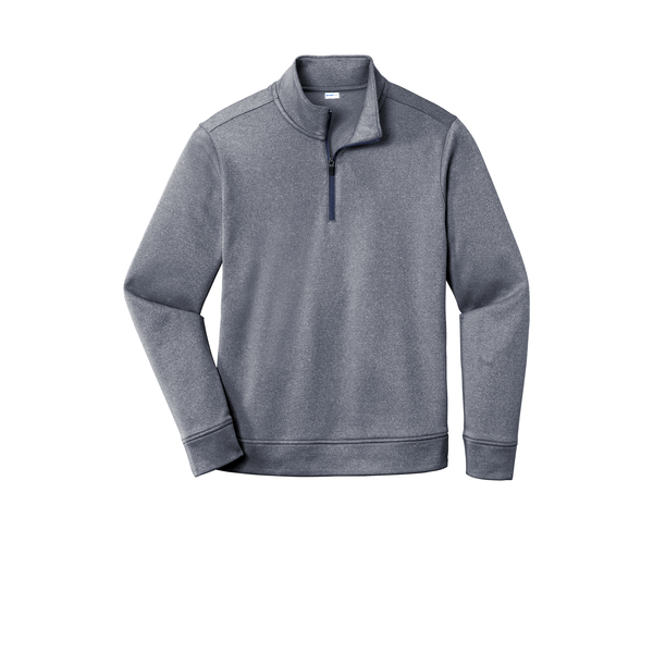 Sport-Tek® PosiCharge® Sport-Wick® Heather Fleece Men's 1/4 Zip Pullover