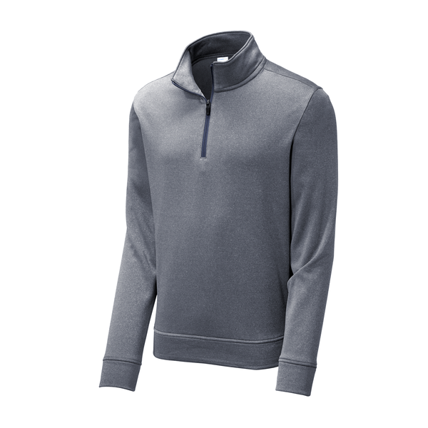 Sport-Tek® PosiCharge® Sport-Wick® Heather Fleece Men's 1/4 Zip Pullover