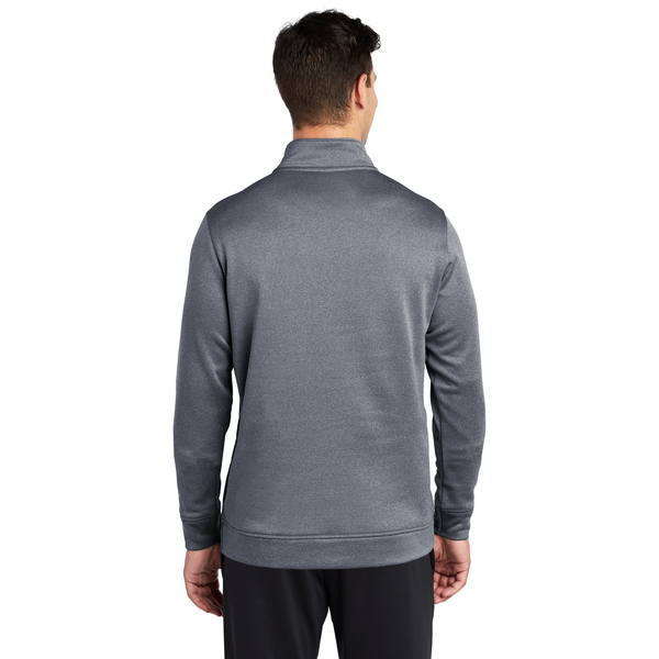 Sport-Tek® PosiCharge® Sport-Wick® Heather Fleece Men's 1/4 Zip Pullover