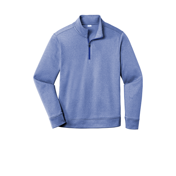 Sport-Tek® PosiCharge® Sport-Wick® Heather Fleece Men's 1/4 Zip Pullover