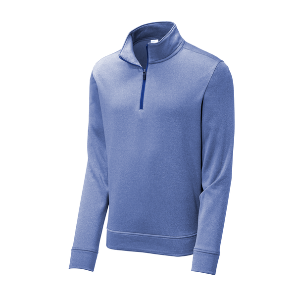 Sport-Tek® PosiCharge® Sport-Wick® Heather Fleece Men's 1/4 Zip Pullover
