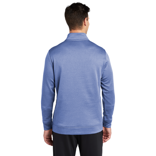 Sport-Tek® PosiCharge® Sport-Wick® Heather Fleece Men's 1/4 Zip Pullover