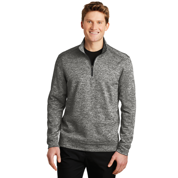 Sport-Tek® PosiCharge® Electric Heather Fleece Men's 1/4 Zip Pullover