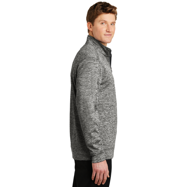 Sport-Tek® PosiCharge® Electric Heather Fleece Men's 1/4 Zip Pullover