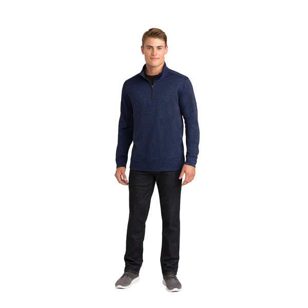 Sport-Tek® PosiCharge® Electric Heather Fleece Men's 1/4 Zip Pullover