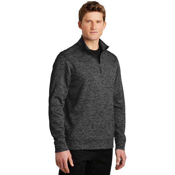 Sport-Tek® PosiCharge® Electric Heather Fleece Men's 1/4 Zip Pullover