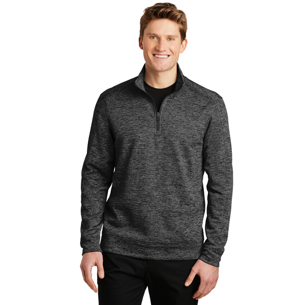 Sport-Tek® PosiCharge® Electric Heather Fleece Men's 1/4 Zip Pullover