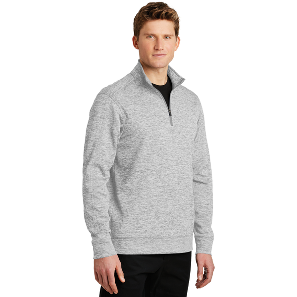 Sport-Tek® PosiCharge® Electric Heather Fleece Men's 1/4 Zip Pullover