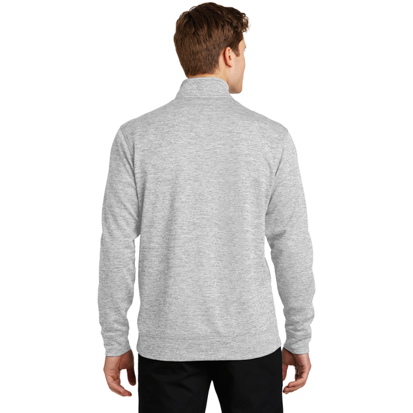 Sport-Tek® PosiCharge® Electric Heather Fleece Men's 1/4 Zip Pullover