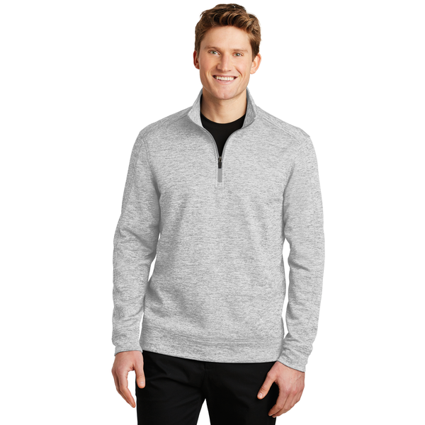 Sport-Tek® PosiCharge® Electric Heather Fleece Men's 1/4 Zip Pullover