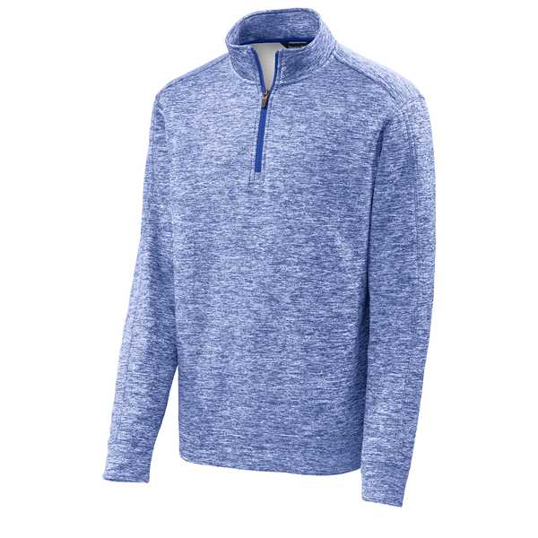 Sport-Tek® PosiCharge® Electric Heather Fleece Men's 1/4 Zip Pullover