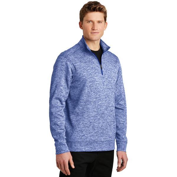 Sport-Tek® PosiCharge® Electric Heather Fleece Men's 1/4 Zip Pullover
