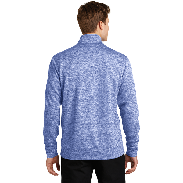 Sport-Tek® PosiCharge® Electric Heather Fleece Men's 1/4 Zip Pullover