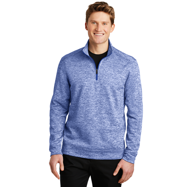 Sport-Tek® PosiCharge® Electric Heather Fleece Men's 1/4 Zip Pullover