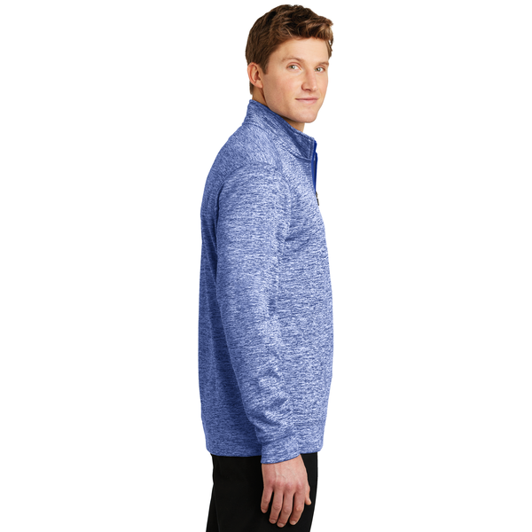 Sport-Tek® PosiCharge® Electric Heather Fleece Men's 1/4 Zip Pullover