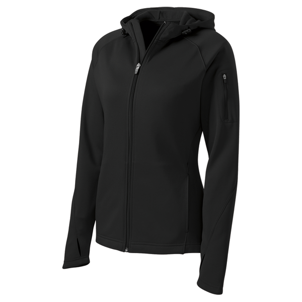 Sport-Tek® Tech Fleece Ladies' Full-Zip Hooded Jacket