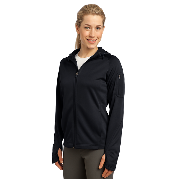 Sport-Tek® Tech Fleece Ladies' Full-Zip Hooded Jacket