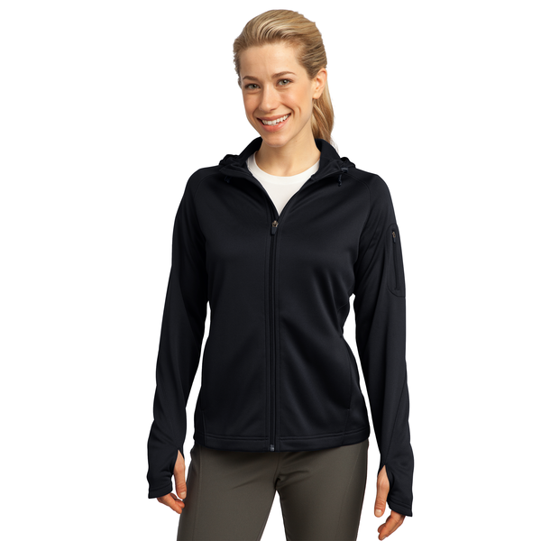 Sport-Tek® Tech Fleece Ladies' Full-Zip Hooded Jacket