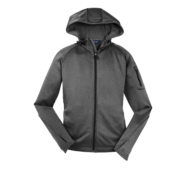 Sport-Tek® Tech Fleece Ladies' Full-Zip Hooded Jacket