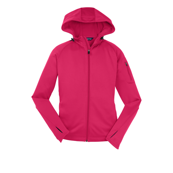 Sport-Tek® Tech Fleece Ladies' Full-Zip Hooded Jacket