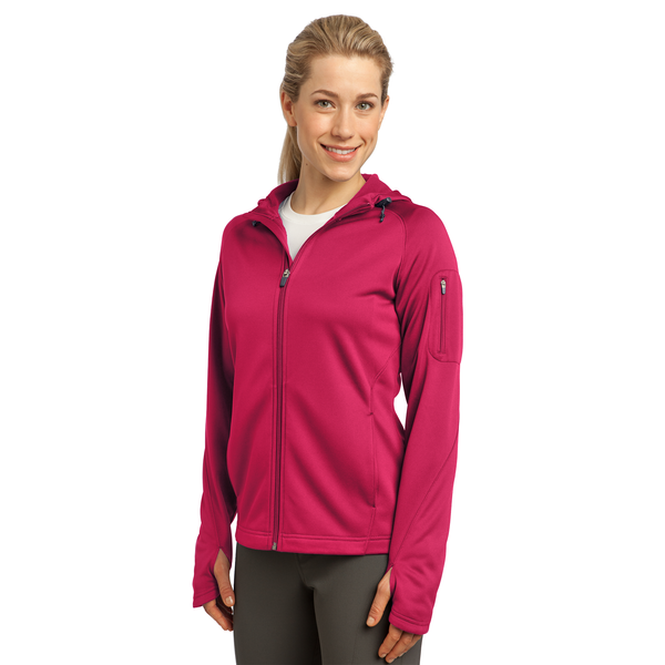 Sport-Tek® Tech Fleece Ladies' Full-Zip Hooded Jacket