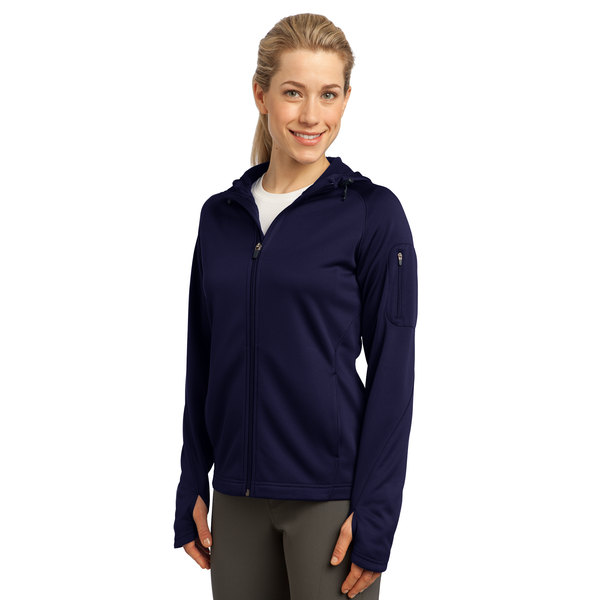 Sport-Tek® Tech Fleece Ladies' Full-Zip Hooded Jacket