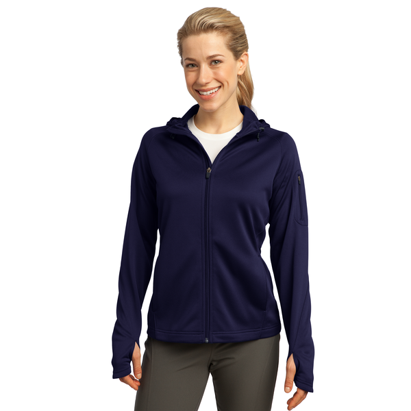 Sport-Tek® Tech Fleece Ladies' Full-Zip Hooded Jacket