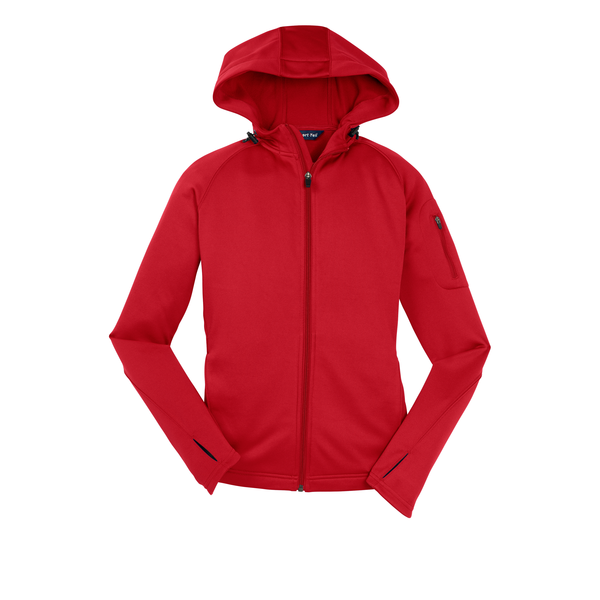 Sport-Tek® Tech Fleece Ladies' Full-Zip Hooded Jacket