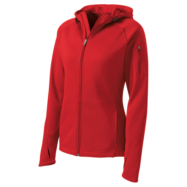 Sport-Tek® Tech Fleece Ladies' Full-Zip Hooded Jacket