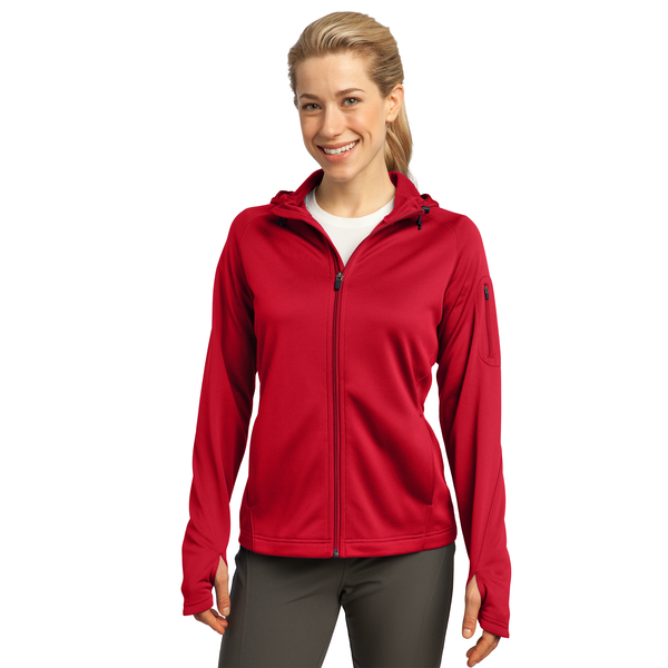 Sport-Tek® Tech Fleece Ladies' Full-Zip Hooded Jacket