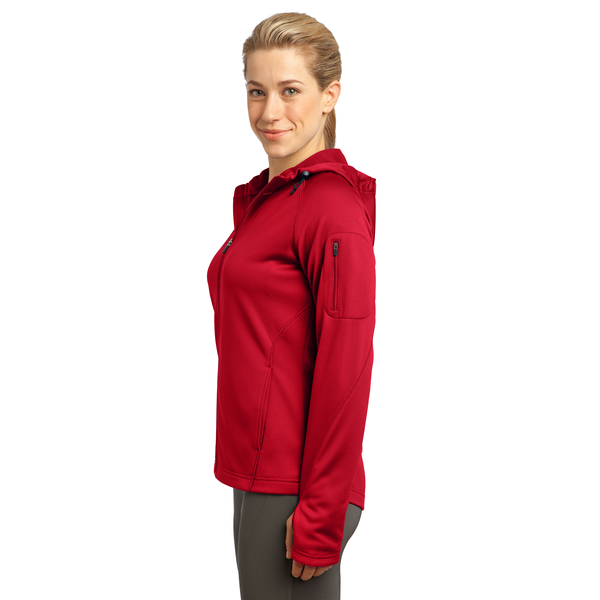 Sport-Tek® Tech Fleece Ladies' Full-Zip Hooded Jacket