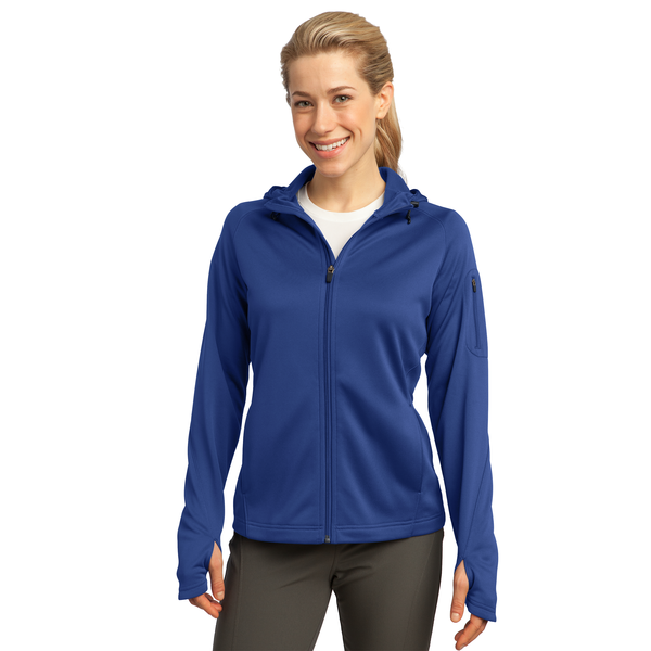 Sport-Tek® Tech Fleece Ladies' Full-Zip Hooded Jacket