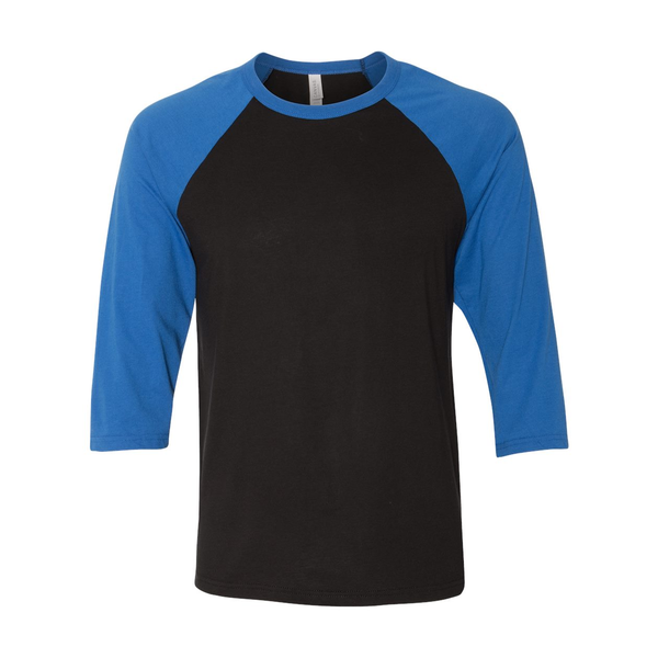 Bella + Canvas® Poly Cotton Unisex Baseball 3/4-Sleeve Tee