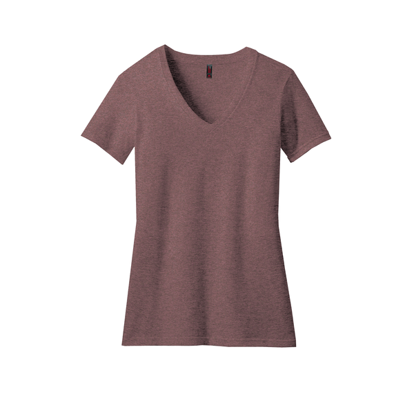 District Made® Perfect Blend® Ladies' V-Neck Tee