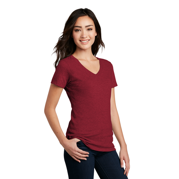 District Made® Perfect Blend® Ladies' V-Neck Tee