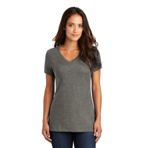 District Made® Perfect Weight® Ladies' V-Neck Tee