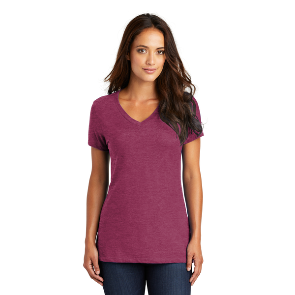 District Made® Perfect Weight® Ladies' V-Neck Tee