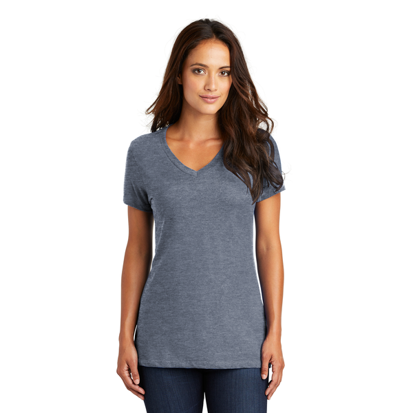 District Made® Perfect Weight® Ladies' V-Neck Tee