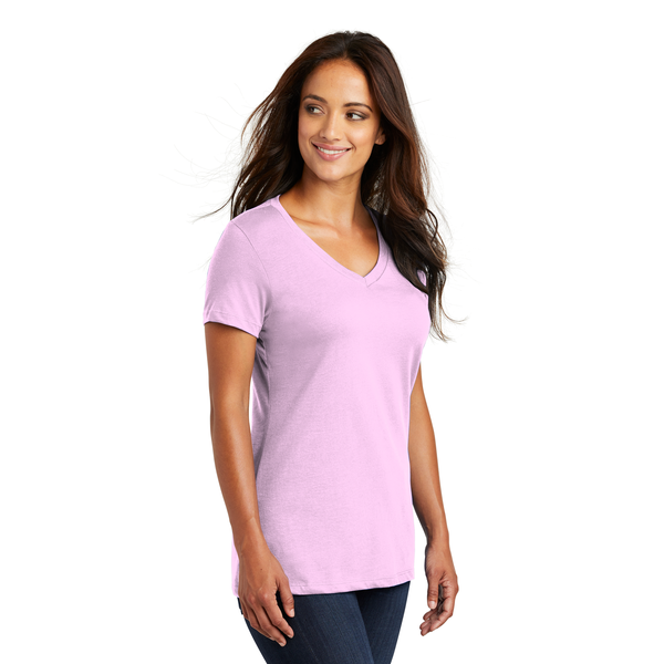 District Made® Perfect Weight® Ladies' V-Neck Tee