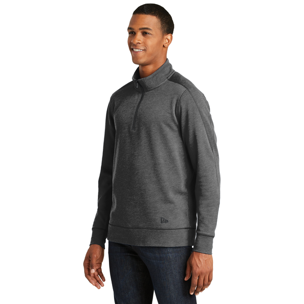 New Era® Tri-Blend Fleece Men's 1/4 Zip Pullover