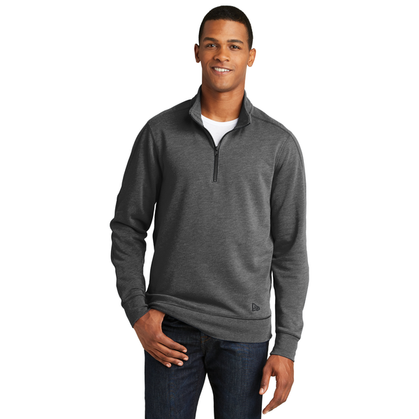 New Era® Tri-Blend Fleece Men's 1/4 Zip Pullover