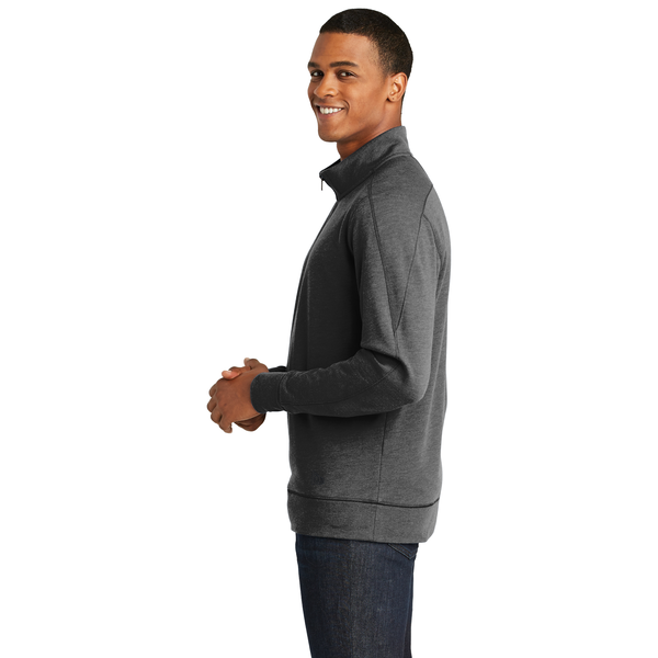 New Era® Tri-Blend Fleece Men's 1/4 Zip Pullover